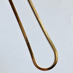 Jordan Road Cairo Thin Necklace, 14k Gold Plated Brass